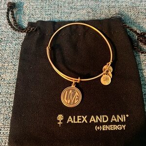 Vintage Alex and Ani Love Brass bracelet
